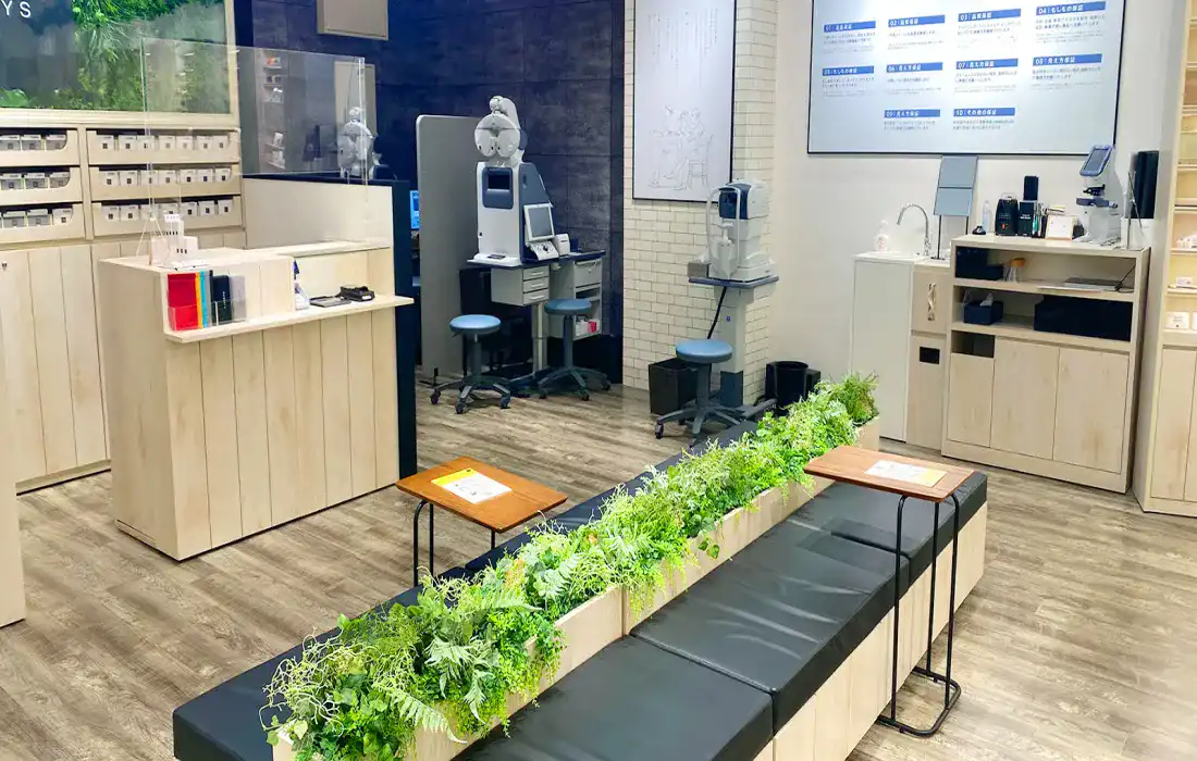 視力測定エリア